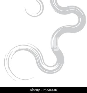 Monochrome wavy line art. Minimalistic background design. Stock Vector