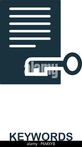 Keywords icon. Line style icon design. UI. Illustration of keywords icon. Pictogram isolated on white. Ready to use in web design, apps, software, pri Stock Vector