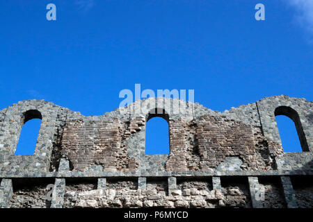 Old roman theatre.  Aosta. Italy. Stock Photo