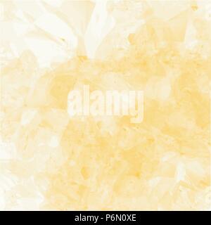 yellow watercolor marble stone surface background pattern, vector illustration Stock Vector