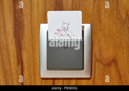 Hotel room key card lock. Security entrance personal identification. Accessibility Stock Photo Alamy