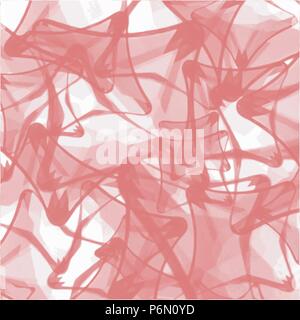 red abstract watercolor brush stroke background pattern, vector illustration Stock Vector