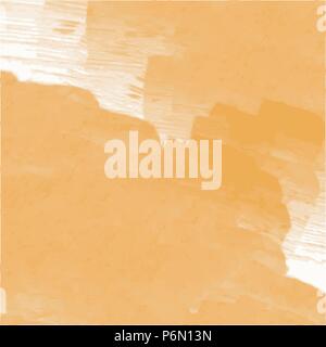 orange yellow watercolor brush stroke structure background pattern, vector illustration Stock Vector