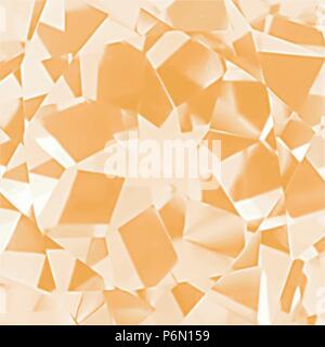 orange yellow triangle marble surface background pattern, vector illustration Stock Vector