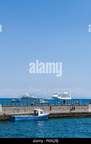 Amalfi Harbour Wall on the Amalfi Coast Stock Photo