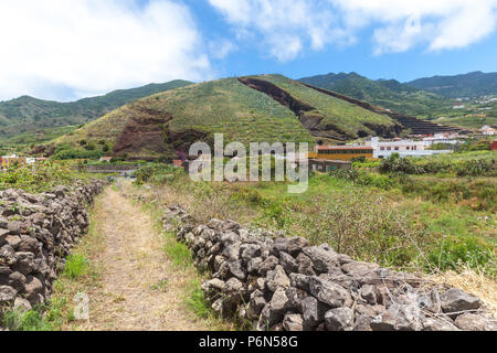 Path to Teno Alto in El Palmar municipality (Tenerife island) Stock Photo