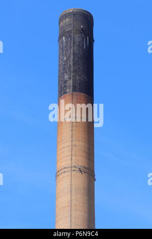 A cooling tower planned for demolition at Ferrybridge Power Station in West Yorkshire Stock Photo