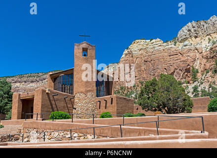 Benedictine Monastery of Christ in the Desert near Abiquiú, New Mexico Stock Photo