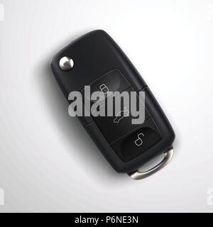car key with shadow Stock Vector