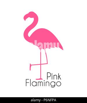 Cute Pink Flamingo Icon Vector Illustration Stock Vector Image & Art ...