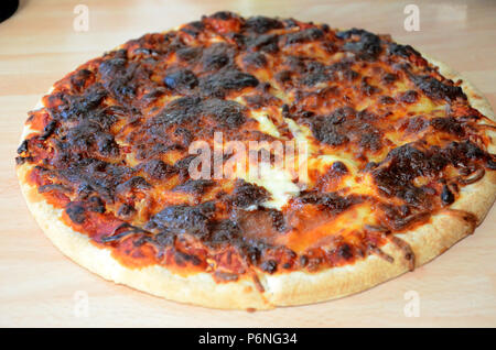 Sicilian deep crust pizza Stock Photo