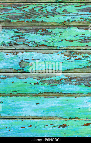 old blue board with cracked paint, vintage wood background, grunge ...