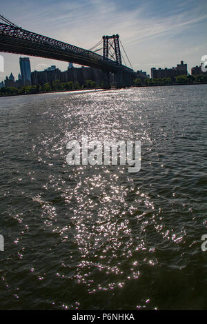 Domino Park is a 6-acre public park in the Williamsburg neighborhood of Brooklyn, New York City. Stock Photo