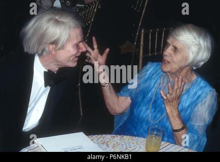 Andy Warhol Lillian Carter 1977 @Studio 54 Photo By Adam Scull/PHOTOlink/MediaPunch Stock Photo