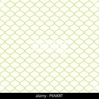 Green Sweet mesh seamless pattern on pastel background. Vintage net pattern for retro and graphic design. Stock Vector