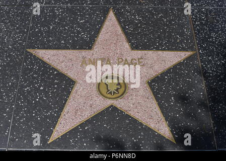 HOLLYWOOD, CA - June 29:  star on the Hollywood Walk of Fame in Hollywood, California on June 29, 2018. Stock Photo