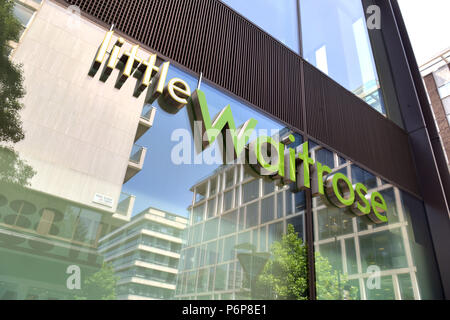 Supermarket Little Waitrose on Portman Square off Baker Street, central London.  John Lewis has announced they will be selling this store to the Co-op Stock Photo