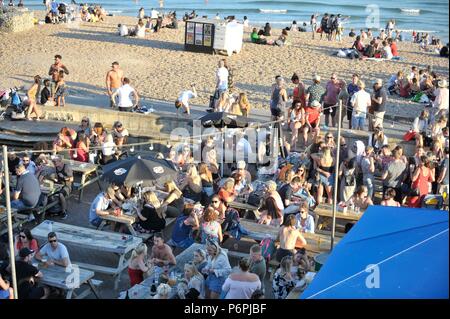 Brighton Seafront on a summers evening Stock Photo