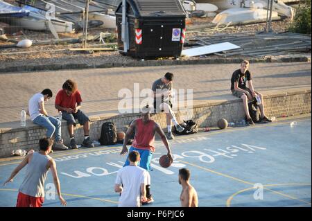 Brighton Seafront on a summers evening Stock Photo