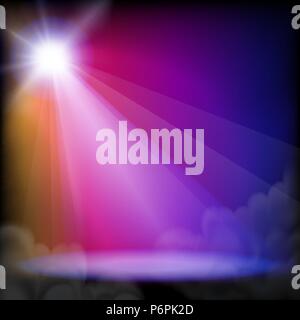 Stage light. Mesh. EPS10. This file contains transparency. Stock Vector