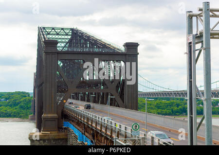 Quebec city bridge in Quebec city, Canada Stock Photo