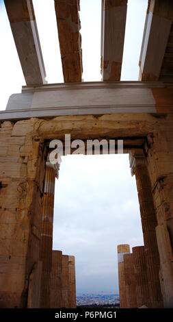 Acropolis Partheon. Greek temple. Acropolis - Atena Grecia Stock Photo