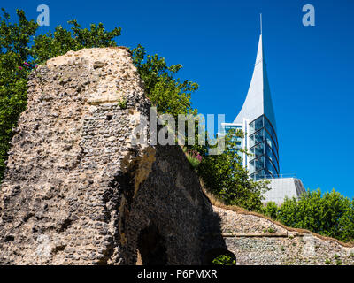 Reading Abby Ruins, Now Reopened to the Public, Reading Abby Quarter, Reading, Berkshire, England, UK, GB. Stock Photo