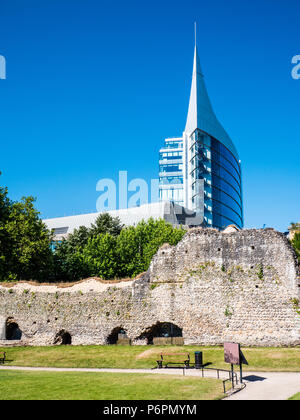 Reading Abby Ruins, Now Reopened to the Public, Reading Abby Quarter, Reading, Berkshire, England, UK, GB. Stock Photo