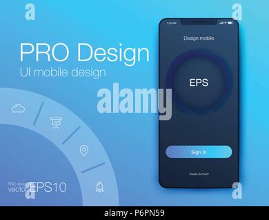 Vector Illustration of screens and web concept Stock Vector