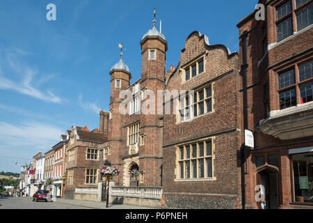 Abbot's Hospital, also called the Hospital of the Blessed Trinity, a grade 1 listed Jacobean building and charity in Guildford, Surrey, UK Stock Photo