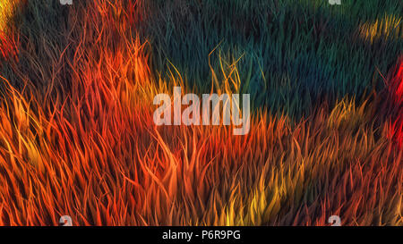3d rendering. Abstract topography and colors
