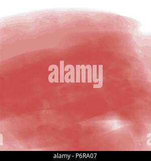 red watercolor blurred brush strokes background pattern, vector illustration Stock Vector