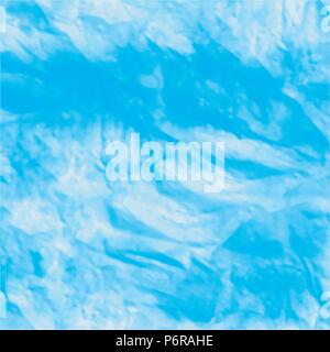 bright blue watercolor wave background pattern, vector illustration Stock Vector