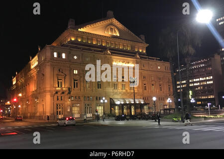 The Teatro Colón, Columbus Theatre, is the main opera house in Buenos Aires, Argentina. Acoustically within top 5 in the world. Stock Photo