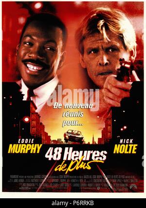 Another 48 Hrs / Another 48 hours Year : 1990 USA Director : Walter Hill Eddie Murphy, Nick Nolte Poster (Fr)  Paramount Pictures Stock Photo