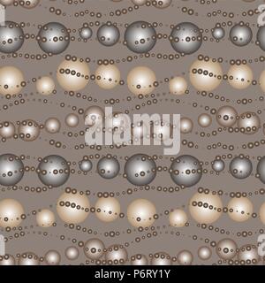 Vector seamless gradient bubble coffee pattern Stock Vector