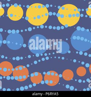 Vector seamless bubble lilac pattern Stock Vector