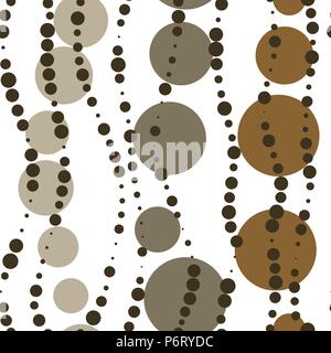 Vector seamless coffee bubble pattern Stock Vector