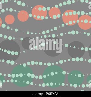 Vector seamless retro beads pattern Stock Vector