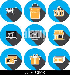 e-commerse icon vector template Stock Vector