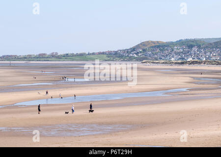 Morfa Conwy beach on the North Wales coast Stock Photo