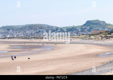 Morfa Conwy beach on the North Wales coast Stock Photo