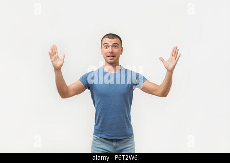 Portrait of young man, professional fisherman with fishing rod, spinning  and equipment going to river isolated over white studio background — Stock  Photo © vova130555@gmail.com #540754990