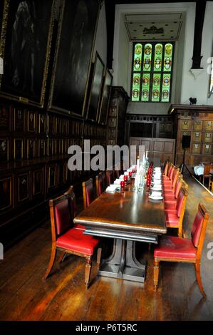 High Table in Middle Temple Hall, London UK. Stock Photo