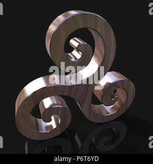 Triskel - 3D Illustration Stock Photo