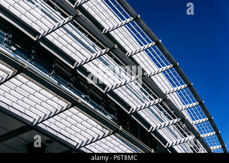Berlin, Germany, June 06, 2018: Architectural Feature of Modern Shopping Mall Building Stock Photo