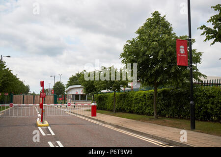 entrance to liverpool fc academy england uk Stock Photo