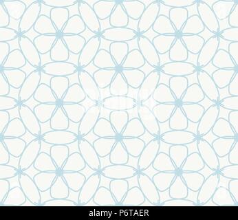 Geometric vector seamless pattern 3 abstract line background monochrome texture Stock Vector