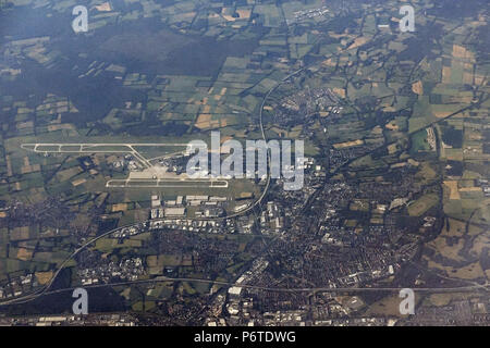 Hannover, aerial photo of Hannover-Langenhagen Stock Photo