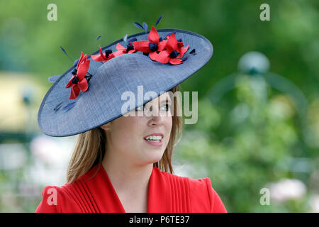 Royal Ascot, Portrait of HRH Princess Eugenie Stock Photo